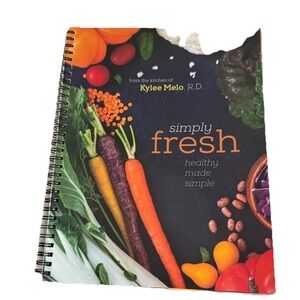 Simply Fresh Spiral Cookbook by - Colorful Cover